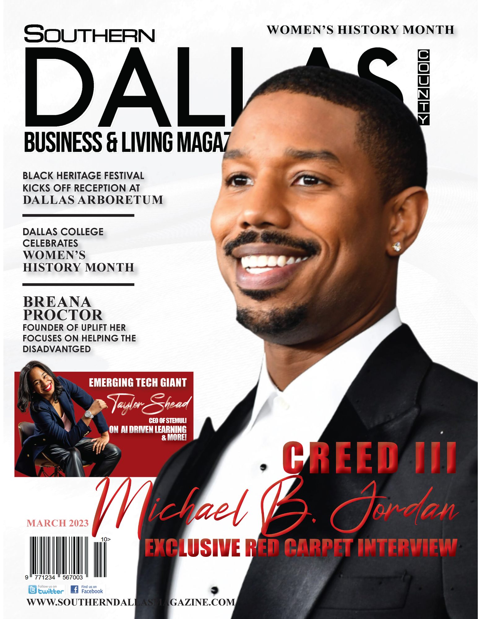 SDM Michael B. Jordan Cover March 23'
